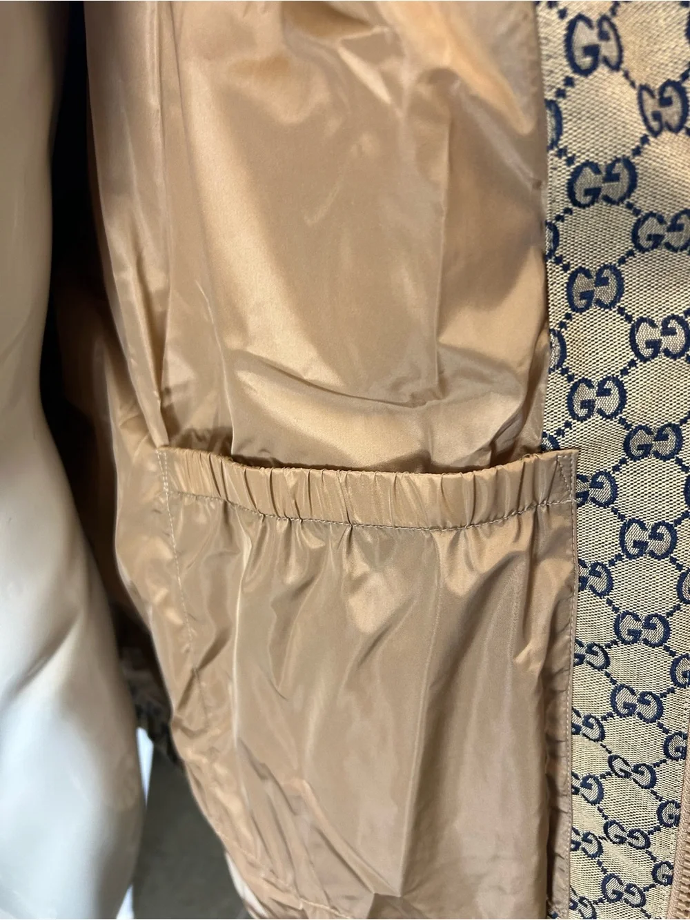 Gucci Gg Canvas Goose Down Jacket